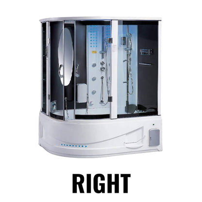 Maya Bath Siena Steam Shower with 10 Body Jets