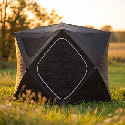 Portable 4-Person Insulated Sauna Tent with Gas Heater (No Floor)