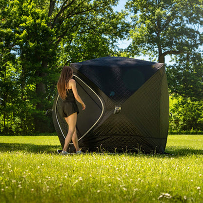 Portable 4-Person Insulated Sauna Tent with Gas Heater (No Floor)
