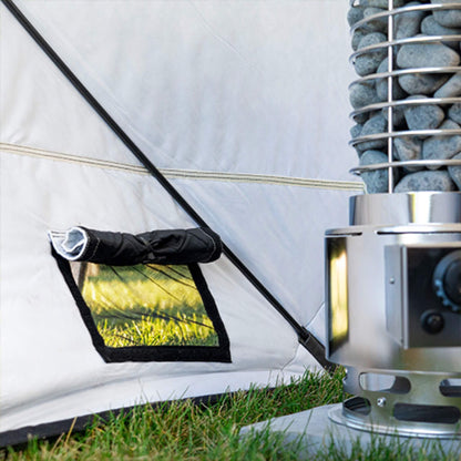 Portable 4-Person Insulated Sauna Tent with Gas Heater (No Floor)