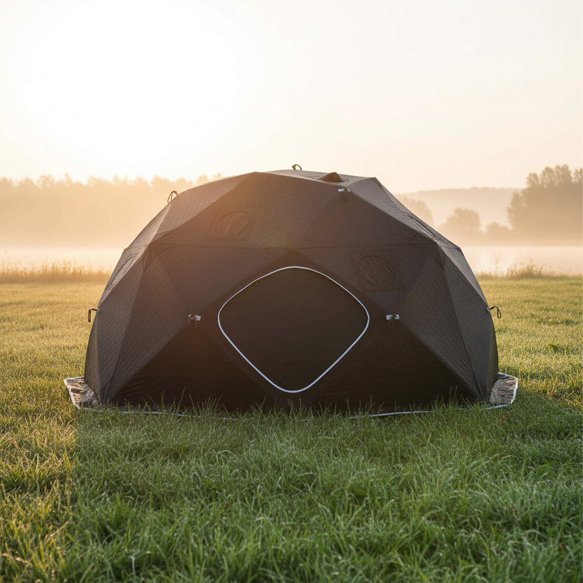 Portable 6-Person Insulated Sauna Tent with Gas Heater (No Floor)