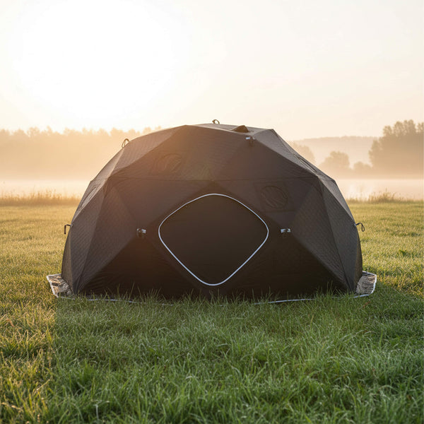 Portable 6-Person Insulated Sauna Tent with Gas Heater (No Floor)