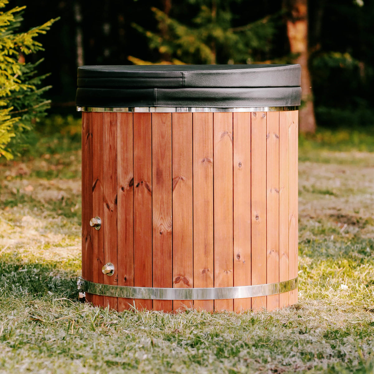 Premium 1-Person ThermoWood Cold Plunge Tub, Fully Assembled