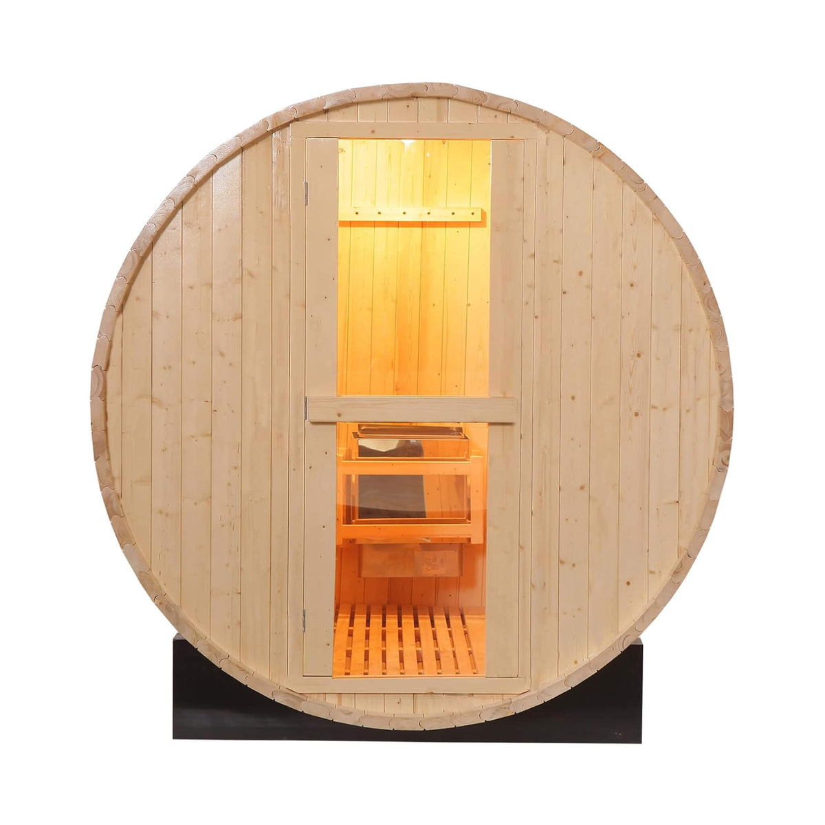 Haven Pinewood Outdoor Barrel Sauna with 4.5 kW Heater (Made to Order)