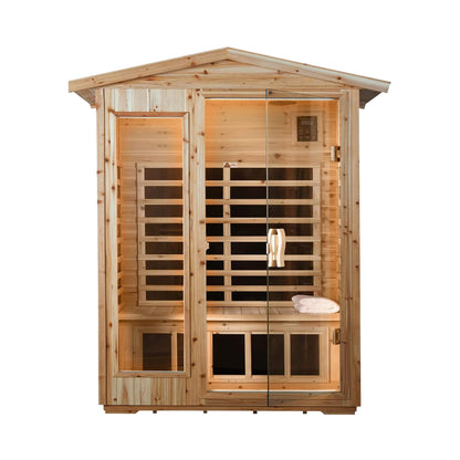Zorin 2-Person Indoor/Outdoor Far Infrared Sauna, 1750W
