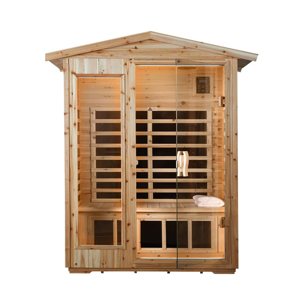 Zorin 2-Person Indoor/Outdoor Far Infrared Sauna, 1750W