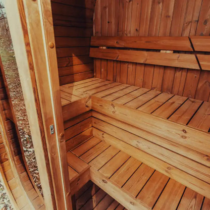Premium 3-Person Scandinavian ThermoWood Outdoor Cube Sauna Kit