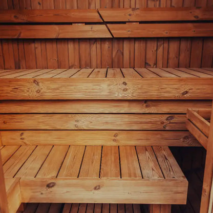Premium 3-Person Scandinavian ThermoWood Outdoor Cube Sauna Kit