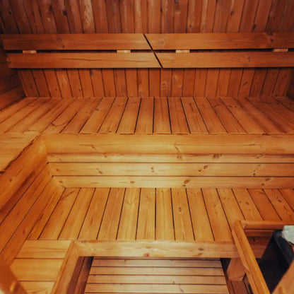 Premium 4-Person Scandinavian ThermoWood Outdoor Cube Sauna Kit