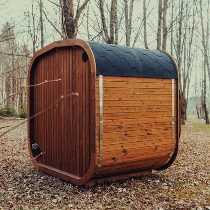 Premium 4-Person Scandinavian ThermoWood Outdoor Cube Sauna Kit