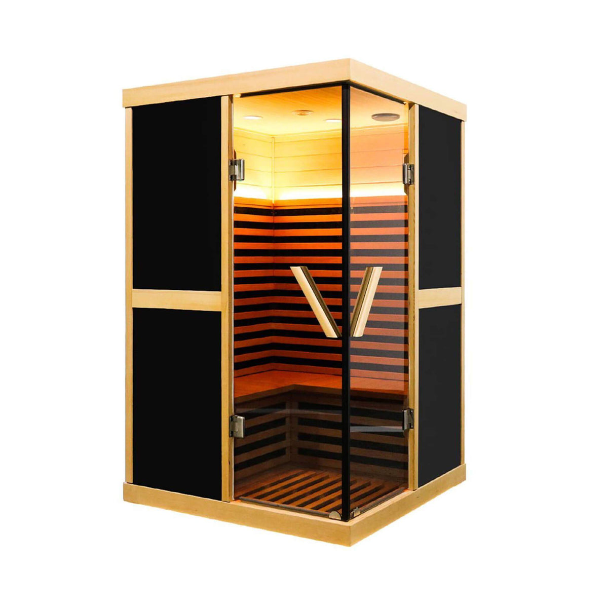 Helix 2-Person V-Shaped Far Infrared Sauna, 1980W