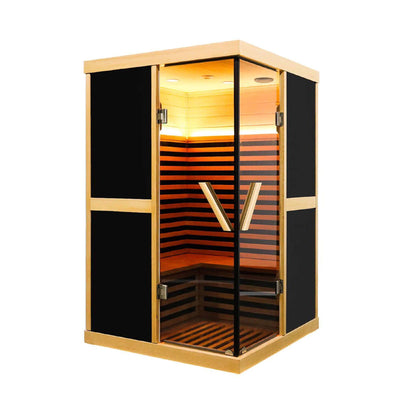Helix 2-Person V-Shaped Far Infrared Sauna, 1980W