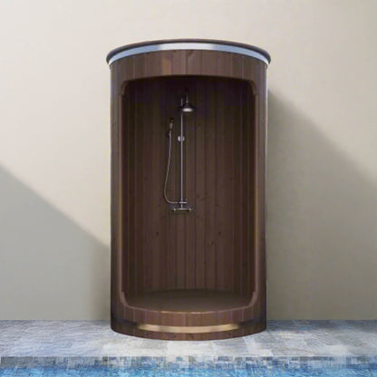 SaunaLife R3 Premium Outdoor Barrel Shower