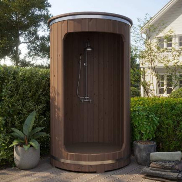 SaunaLife R3 Premium Outdoor Barrel Shower