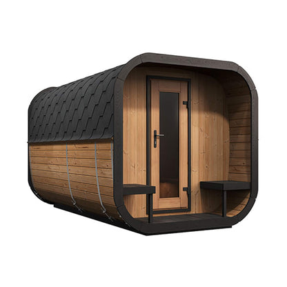 SaunaLife Cube CL12GCP 8-Person Outdoor Sauna Kit