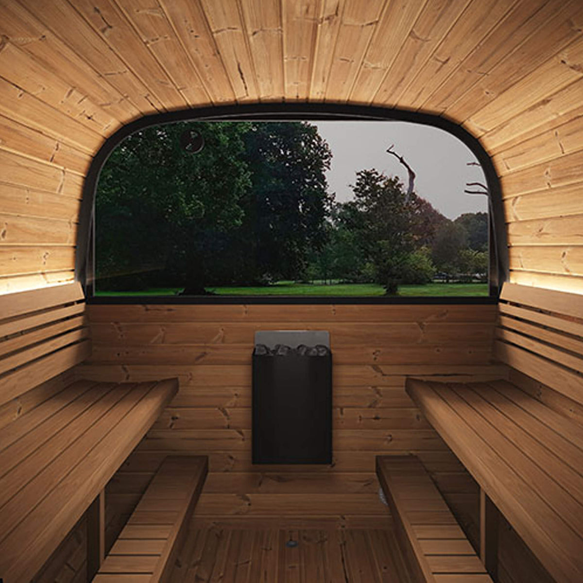 SaunaLife Cube CL12GCP 8-Person Outdoor Sauna Kit