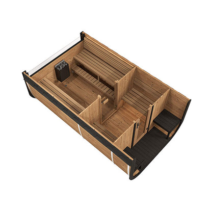 SaunaLife Cube CL12GCP 8-Person Outdoor Sauna Kit