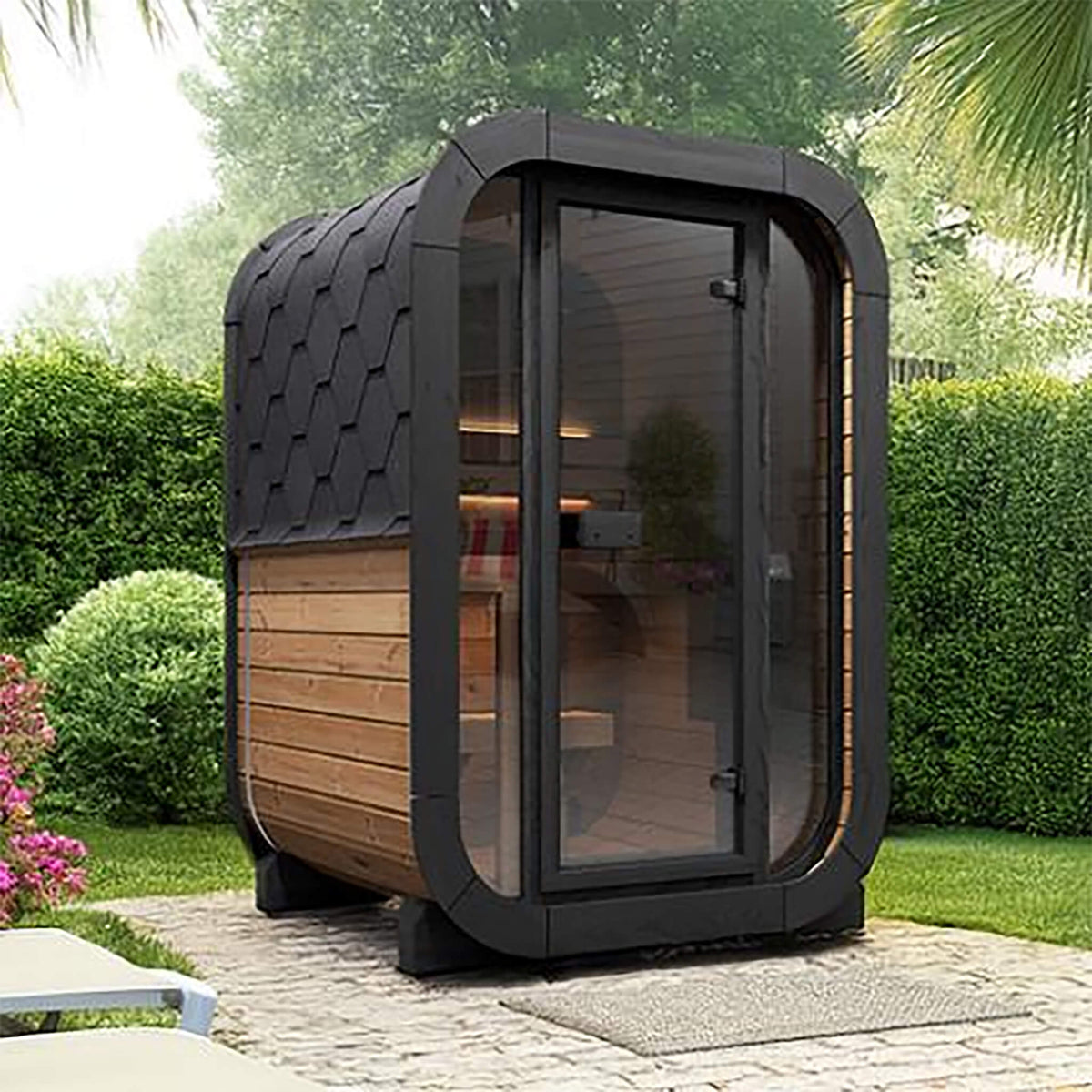 SaunaLife Cube CL3G 2-Person Outdoor Sauna Kit