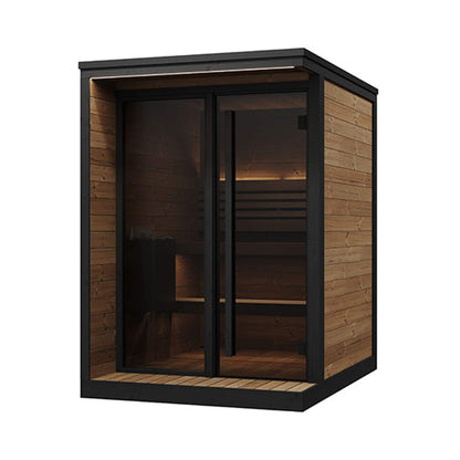 SaunaLife Luxury GL4 4-Person Outdoor Sauna Kit
