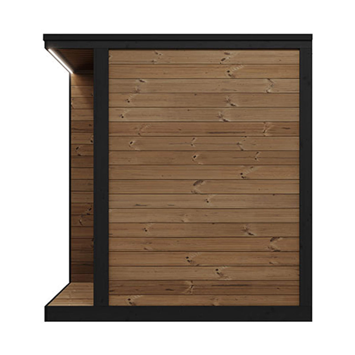 SaunaLife Luxury GL4 4-Person Outdoor Sauna Kit