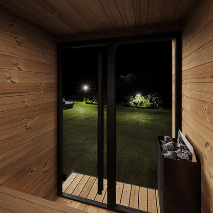 SaunaLife Luxury GL4 4-Person Outdoor Sauna Kit