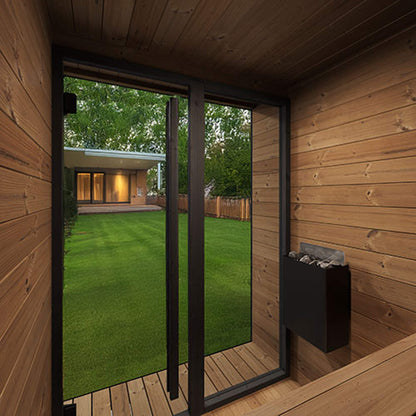 SaunaLife Luxury GL4 4-Person Outdoor Sauna Kit