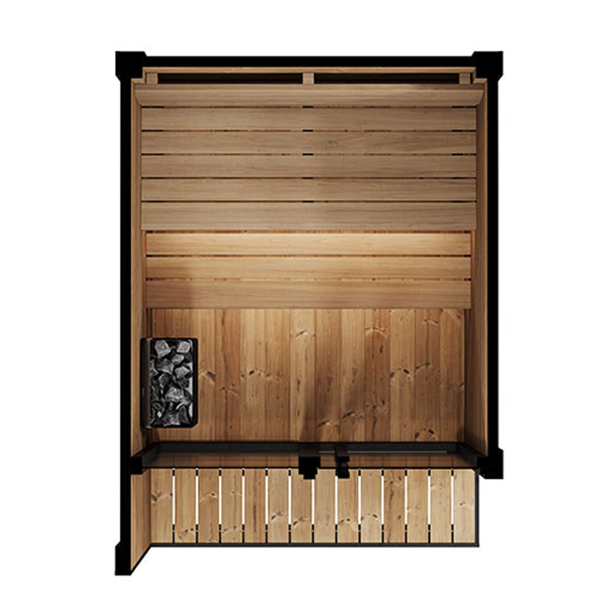 SaunaLife Luxury GL4 4-Person Outdoor Sauna Kit