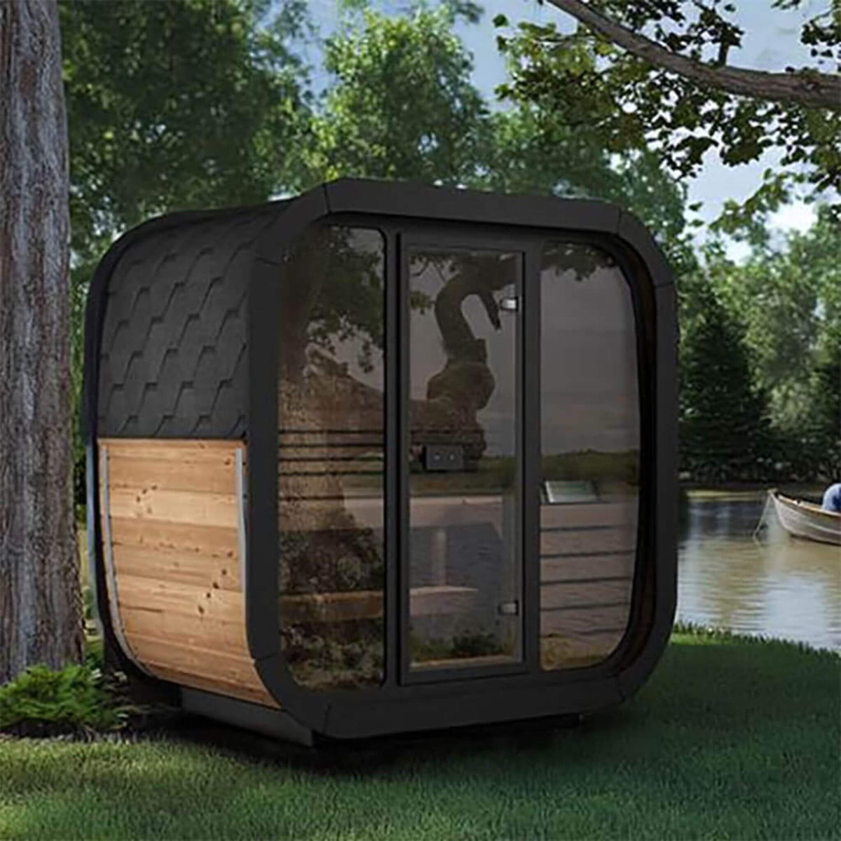 SaunaLife Cube CL4G 3-Person Outdoor Sauna Kit