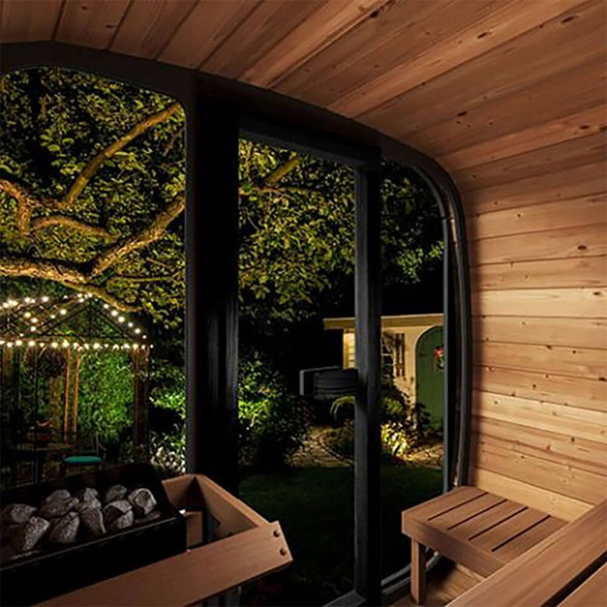 SaunaLife Cube CL5G 4-Person Outdoor Sauna Kit