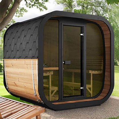 SaunaLife Cube CL7G 6-Person Outdoor Sauna Kit