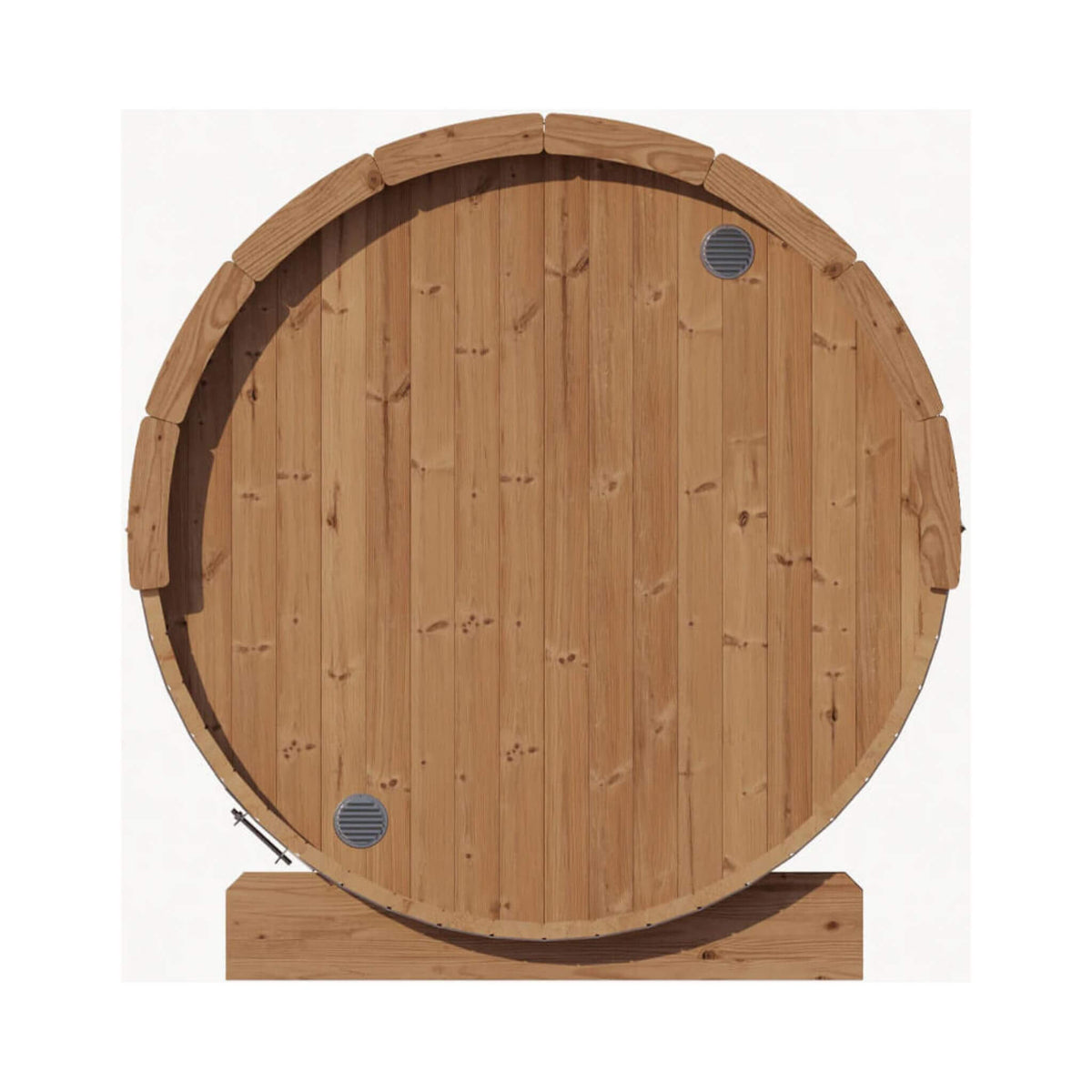 SaunaLife Ergo E6 3-Person Thermo-Spruce Outdoor Barrel Sauna