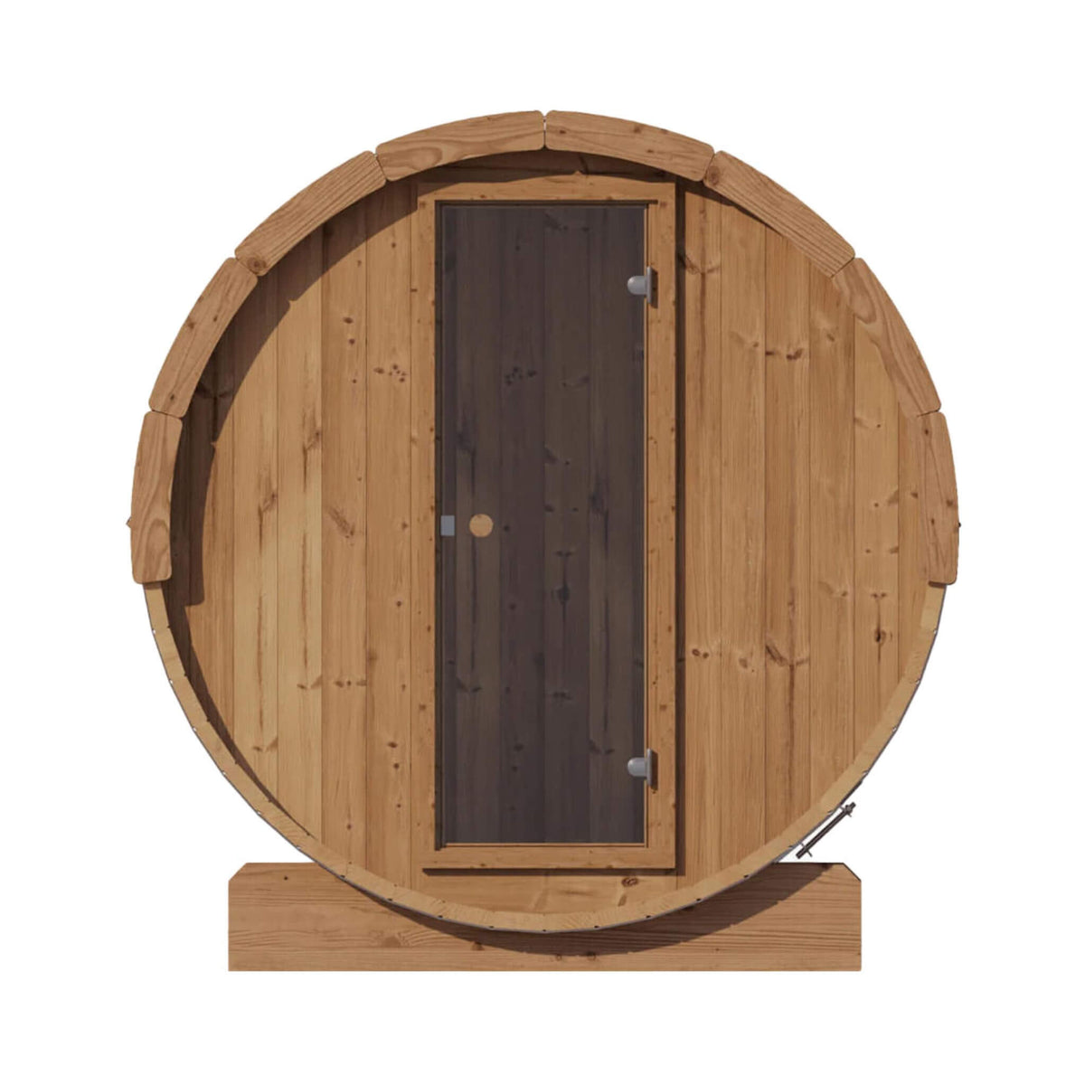SaunaLife Ergo E6 3-Person Thermo-Spruce Outdoor Barrel Sauna