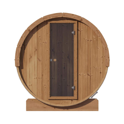 SaunaLife Ergo E6 3-Person Thermo-Spruce Outdoor Barrel Sauna