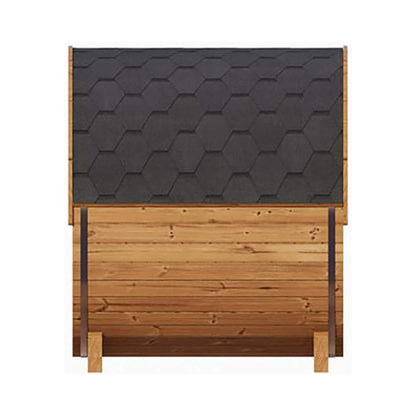 SaunaLife Ergo E6 3-Person Thermo-Spruce Outdoor Barrel Sauna