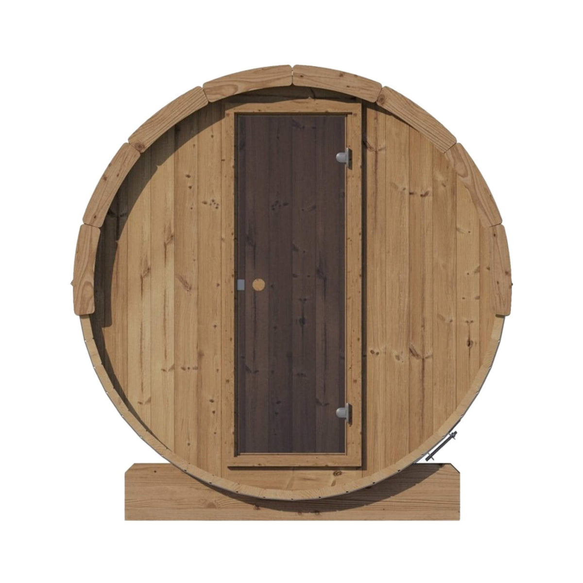 SaunaLife Ergo E8 6-Person Thermo-Spruce Outdoor Barrel Sauna