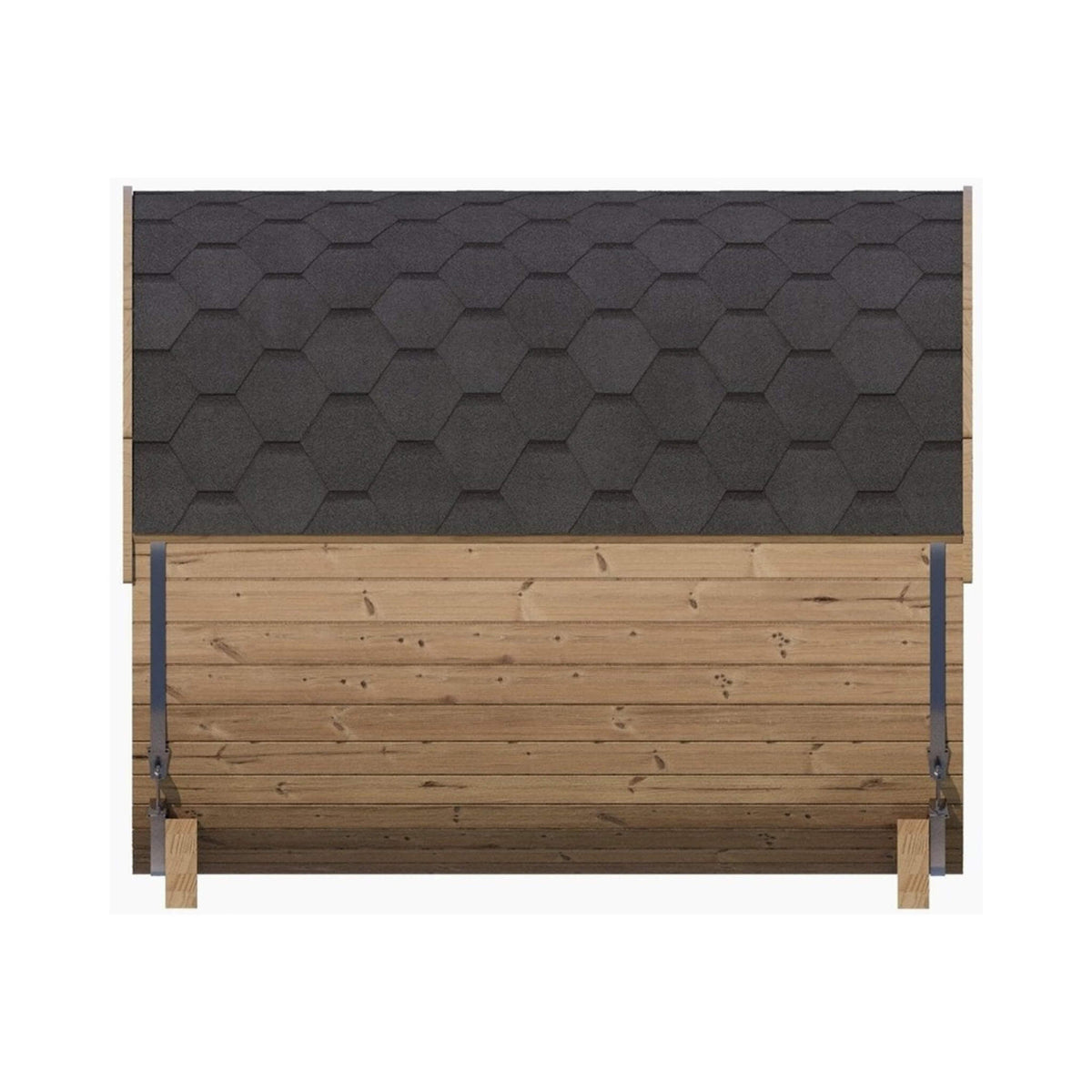 SaunaLife Ergo E8 6-Person Thermo-Spruce Outdoor Barrel Sauna