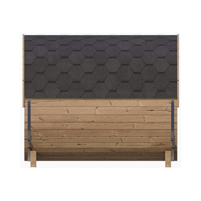 SaunaLife Ergo E8 6-Person Thermo-Spruce Outdoor Barrel Sauna