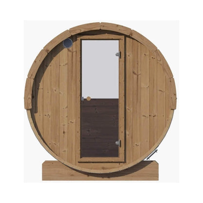 SaunaLife Ergo E8W 6-Person Thermo-Spruce Outdoor Barrel Sauna