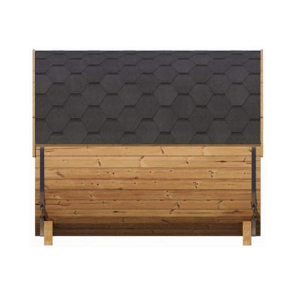 SaunaLife Ergo E8W 6-Person Thermo-Spruce Outdoor Barrel Sauna