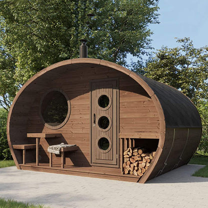 SaunaLife Garden G11 8-Person Outdoor Sauna Kit