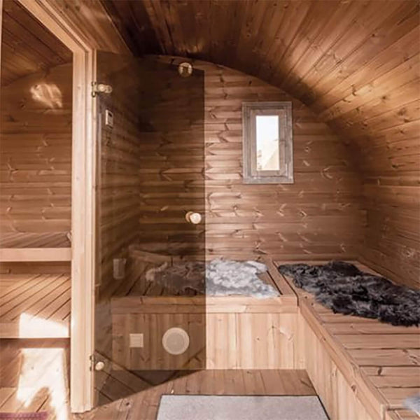 SaunaLife Garden G11 8-Person Outdoor Sauna Kit