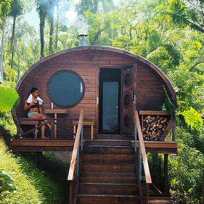 SaunaLife Garden G11 8-Person Outdoor Sauna Kit