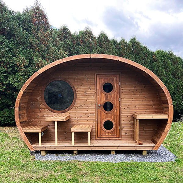 SaunaLife Garden G11 8-Person Outdoor Sauna Kit
