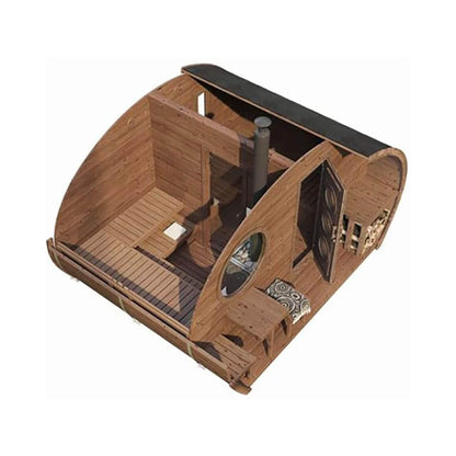 SaunaLife Garden G11 8-Person Outdoor Sauna Kit