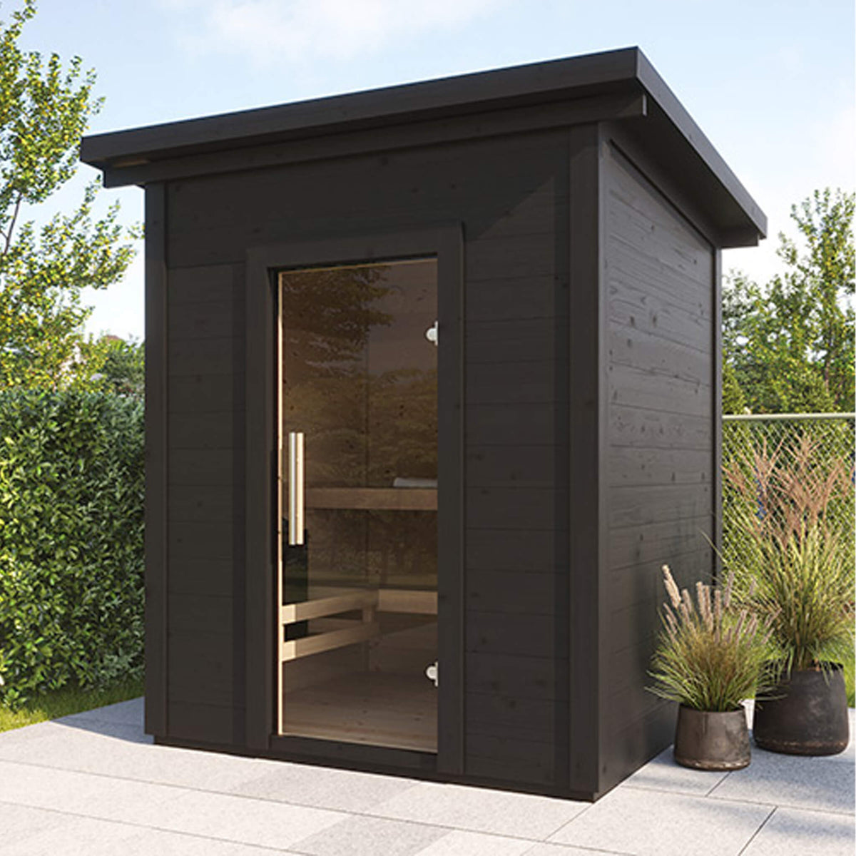 SaunaLife Garden G2 4-Person Outdoor Sauna Kit