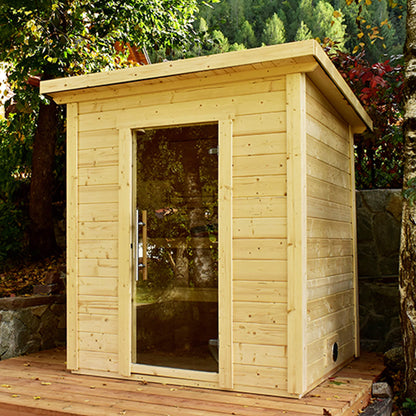 SaunaLife Garden G2 4-Person Outdoor Sauna Kit