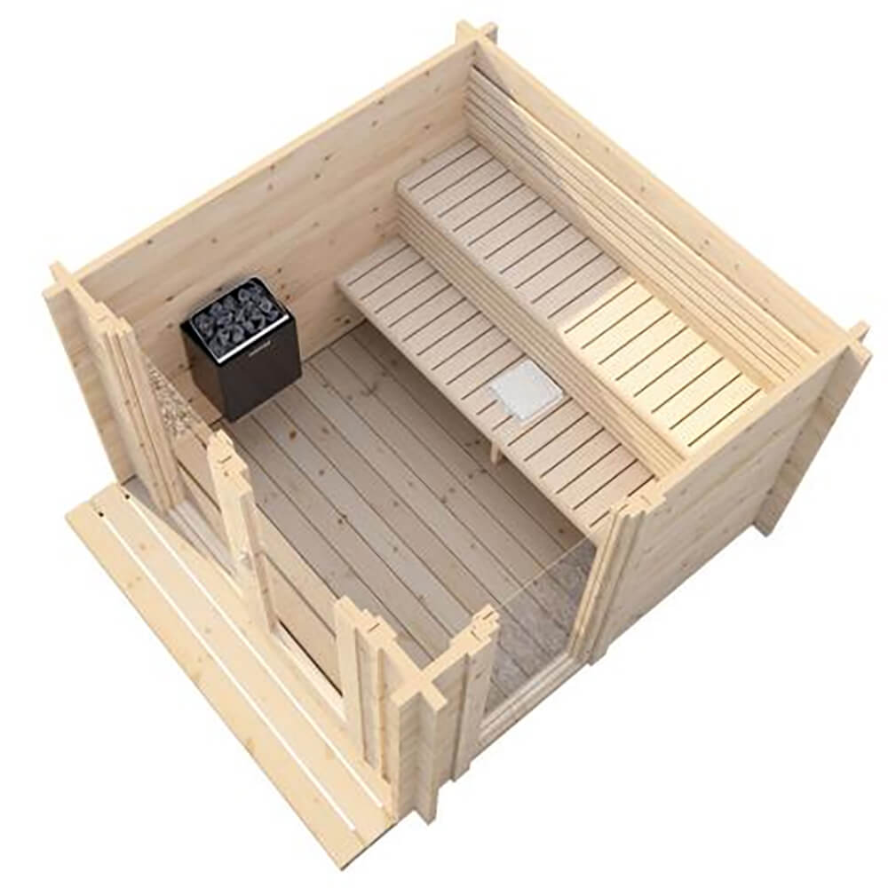 SaunaLife Garden G4 6-Person Outdoor Sauna Kit