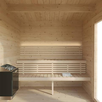 SaunaLife Garden G4 6-Person Outdoor Sauna Kit