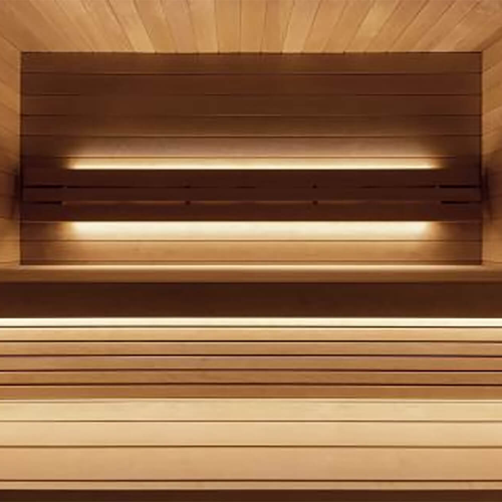 SaunaLife G7 6-Person Pre-Assembled Outdoor Sauna, Thermo-Pine Cladding