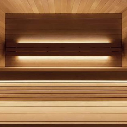 SaunaLife G7 6-Person Pre-Assembled Outdoor Sauna, Thermo-Pine Cladding